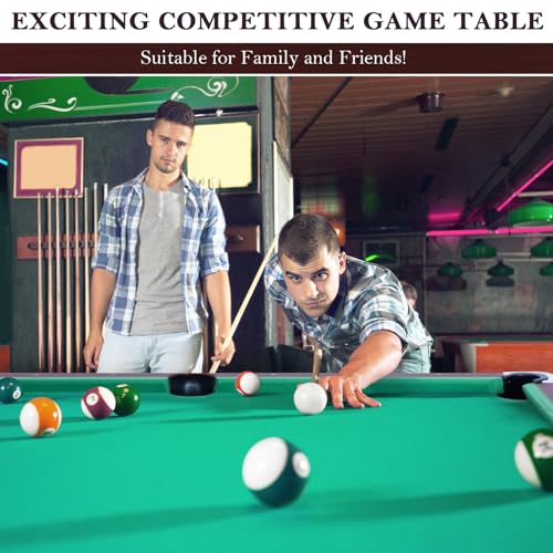RAYKEEP 6ft Billiard Table, Portable Pool Table Set, Heavy-Duty Game Table with Cues, Balls, Triangle, Chalks and Brush for Adults Kids Home Game Room - Image 2