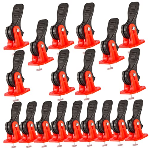 BESTonZON 50 Pz Livellatore Per Pavimenti Composto Autolivellante Strumento Per Pavimenti Kit Sistema Di Livellamento Delle Piastrelle Clip Di Livellamento Delle Piastrelle Distanziatori