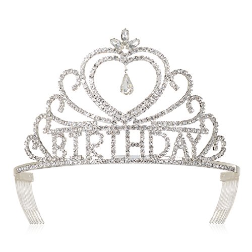 DcZeRong Birthday Tiaras and Crowns For Women Queen's Birthday Party Pageant Prom Tiaras Crowns