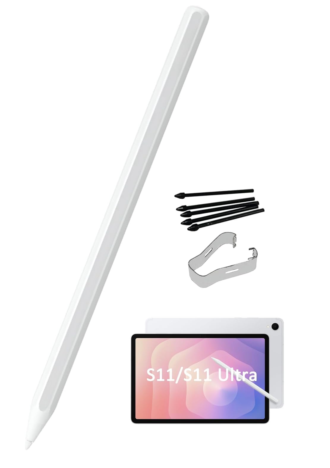 Galaxy Tab S11/S11 Ultra S Pen Replacement for Samsung Galaxy Tab S11/S11 Ultra Stylus Pen Compatible with Samsung Galaxy Tab SPen S11/S11 Ultra, EJ-PX730BWEGCN (White)-image-25
