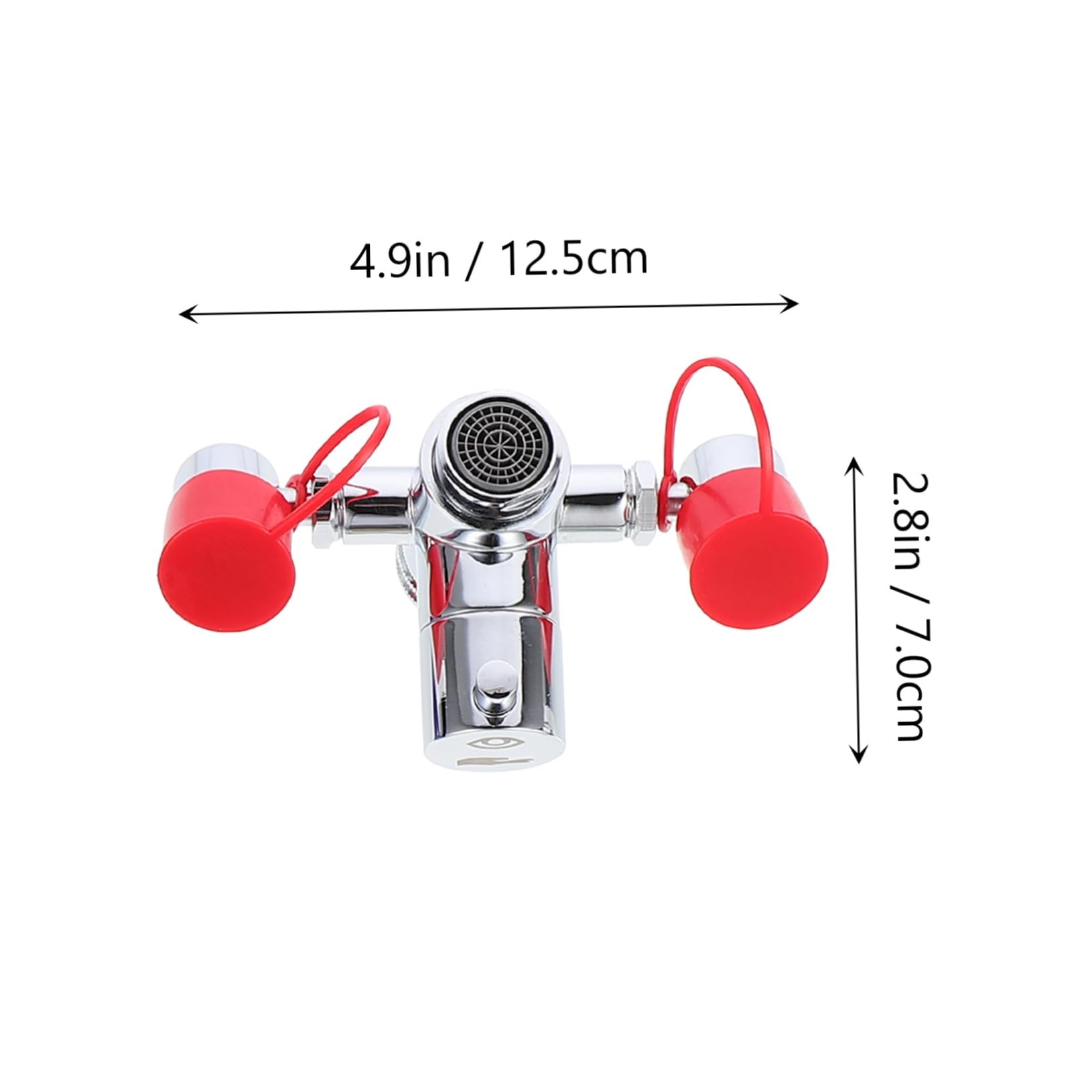 Mobestech Lavaojos Remojo Portátil Lavado De Ojos De Emergencia Ducha Con Descarga De Ojos Estación De Lavado De Ojos Montada En La Pared Water Spigot Lavado De Ojos Para Grifo Cobre Soporte