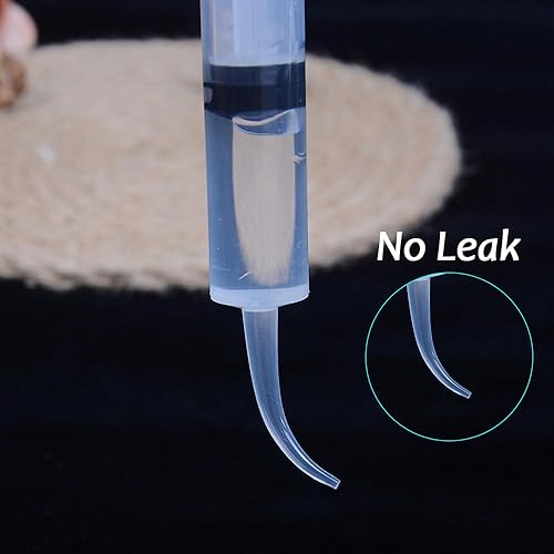 Miniatura 4 de Paquete de 6 jeringas de riego dental, jeringas de muelas del juicio con punta curva para dientes