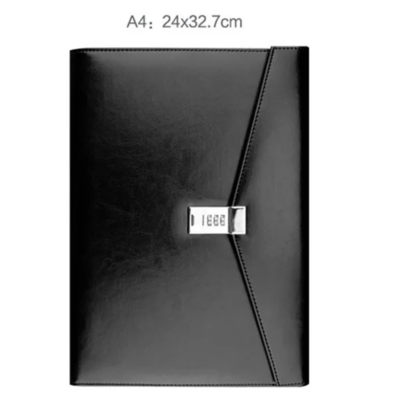 Porta Documenti Cartella portadocumenti A4 con serratura Padfolio Fichario Password Valigetta Organizzatore Armadio Direzionale Borsa da Ufficio in Pelle PU