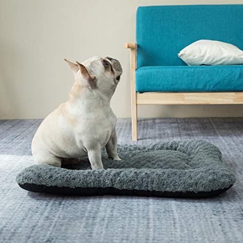Coohom Deluxe Plush Dog Bed Pet Cushion Crate Mat,Fulffy Comfy Kennel Anti-Slip Washable Pad for Medium Large X-Large… - Image 6