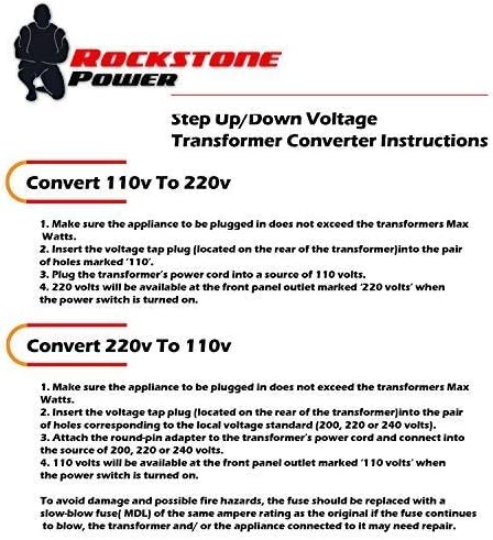 Miniatura 7 de Transformador convertidor de voltaje de 2000 vatios - Convertidor de energía de alta resistencia de 110 V120 V220 V240 V - Protección del disyuntor