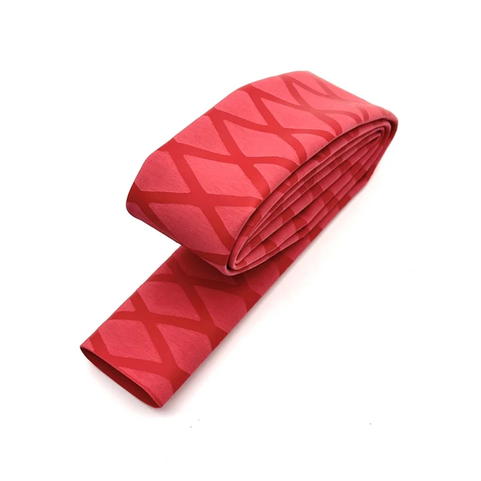 Rurka termokurczliwa antypoślizgowa do uchwytu wędki - wodoodporna, izolowana osłona do ochrony sprzętu wędkarskiego,rurki termokurczliwe(Red,35MM1M)