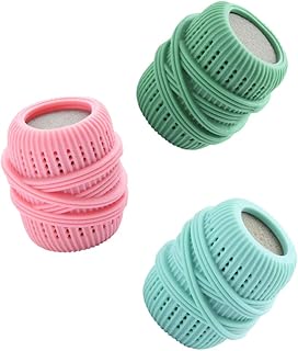 Cabilock Conjunto de 3 bolas reutilizáveis para lavagem de roupas, bolas de limpeza para lavanderia, bolas de lavagem para melhorar a sua secadora, poder de limpeza da máquina, cor aleatória