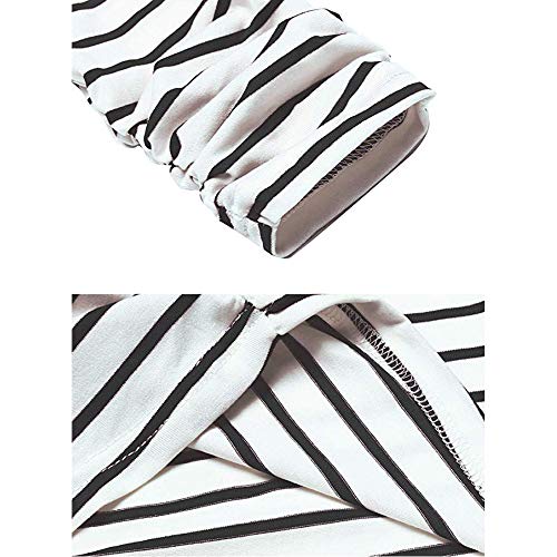 Sherosa Womens Basic Casual Long Sleeve Slim Fit T Shirt Dress Tunic Top3