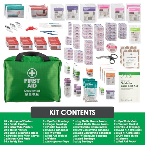 230+ Piece Premium First Aid Kit with Carry Bag | Safety Essentials for Home, Office, Car, Caravan, Travel, and Camping | Includes Cold Pack, Emergency Blanket, Bandages, Plasters & More - Image 3