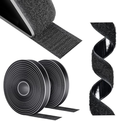 Sapphoe Scratch Autocollant Double Face 8 X 20, Bande Scratch Adhésif, Bande Agrippantes