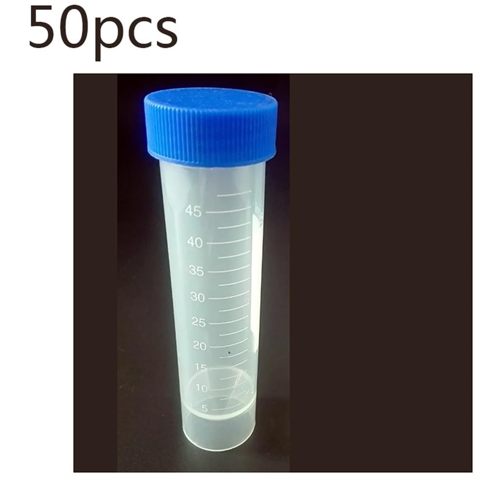 Sprzęt do przyrządów laboratoryjnych 50 sztuk/opakowanie 50 ml plastikowy materiał laboratoryjna wirówka z niebieską zakrętką