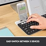 Logitech K780 Multi-Device Wireless Keyboard for Computer, Phone and Tablet – FLOW Cross-Computer Control Compatible – Speckles - Image 2