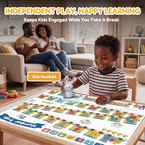 Image of Interactive Learning Posters with Talking Astronaut Pen Tap to Learn ABCs Numbers Colors and Words Screen Free Educational Toy for Toddlers Ages 3 to 5