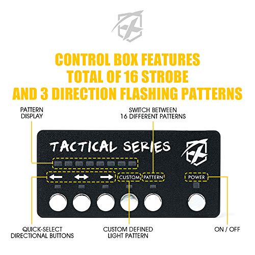 image for [Upgrade] Xprite 24 LED Surface Mount Strobe Lights Kit with Control P