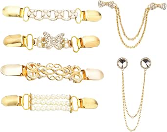 CATIEBYE 6 Piezas Clip Para El Cuello De La Chaqueta Chal Blusas catiebye-6-piezas-clip-para-el-cuello-de-la-chaqueta-chal-blusas