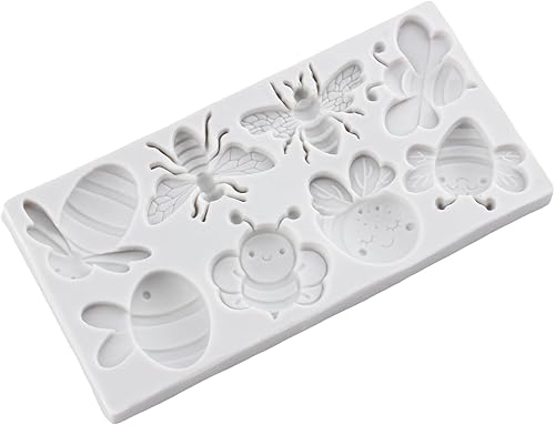 Miniatura 3 de Lingzhi Molde de silicona para fondant de abejorros para decoración de pasteles, decoración de cupcakes, caramelo, azúcar, pasta de goma de mascar,