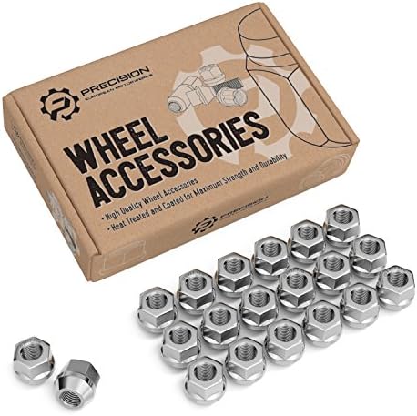 20pcs Chrome Open End Lug Nuts - Metric 12x1.5 Thread Size - 0.81" Length - Cone Conical Taper Acorn Seat - 19mm 3/4" Hex Head - Compatible with many Acura Honda Lexus Kia Mazda Mitsubishi Toyota