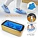 YJDayy Automatic Shoe Cover Machine with 200pcs Disposable Shoe Covers Shoe Cover Dispenser Shoe Cover Machine Shoe Covers Disposable Non Slip Waterproof, Suitable for Indoor (Gold-Black Cover)