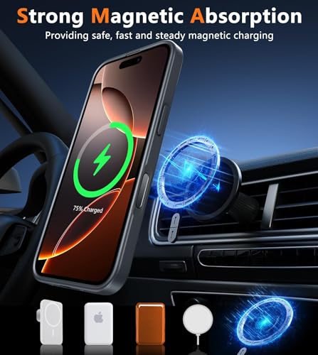 Image of FNTCASE for iPhone 16 Pro-Max Case: Magnetic Matte Translucent Military Grade Drop Protective Phone Case | Shockproof Thin Rugged Durable Protection Bumper Cover
