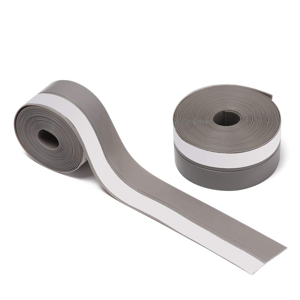 Siliconen deurbodemafdichtingsstrip, 3,5 × 500 cm, weerstrip, tochtstrip, raamdeur, afdichtingsstrip voor waterdicht, winddicht, weerbestendig (bruin
