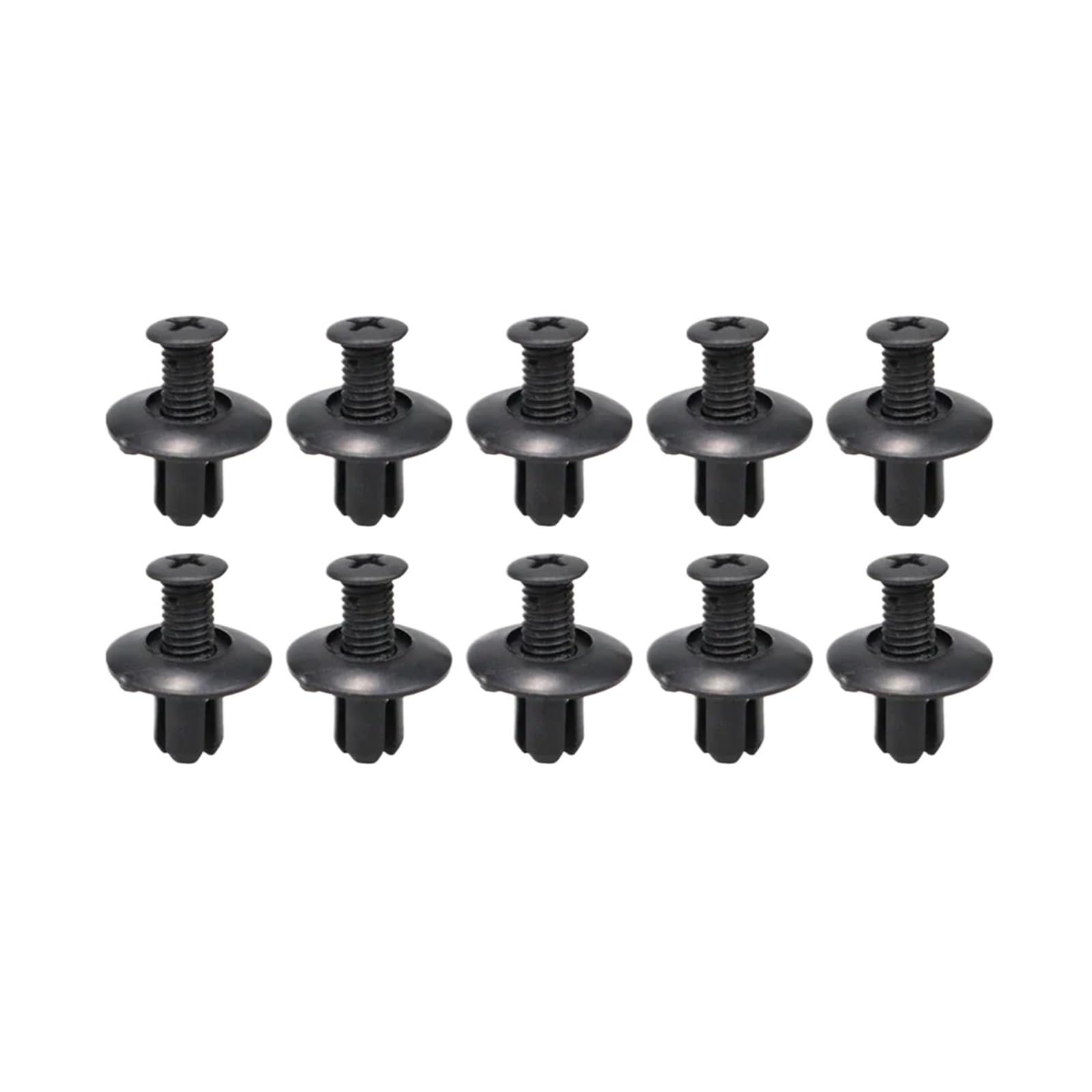 KXFVYNE 100pcs Auto Plastic Rivets Fasteners Screw Repair Car Bumper Fenders Clips 8mm(10pcs)