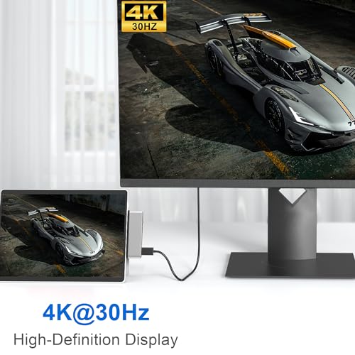 Surface Pro 9 Accessories, Surface Pro 9 Hub Docking Station with 4K HDMI, USB-C Thunerbolt 4 (8K Video+Data+100W PD), 2 USB 3.0, SD/TF Card Reader, USB C Hub for Surface Pro 9/Pro X - Image 3