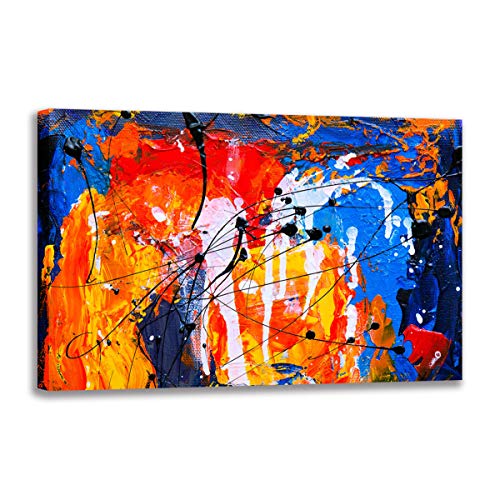 Impression sur toile décoration intérieure : tableau moderne abstrait 30x45 - 2