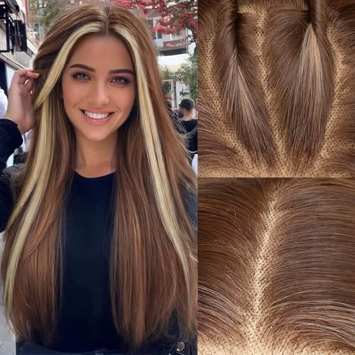 AISI HAIR 13x4 HD Lace Front Wig Brown Mixed Blonde