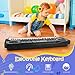 61 Key Piano Keyboard, Beginner Electronic Keyboard for Kids with Teaching Mode, 6 Demo Songs, 16 Tones, Microphone and Power Supply, Kids Piano Keyboard for Birthday Gift/Christmas Gift