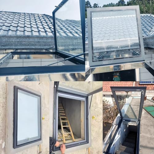 Escotilla de aluminio para techo con vidrio templado de alta resistencia 5