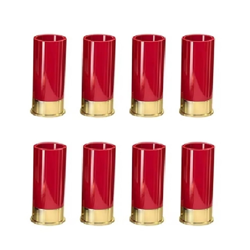 Donaasoal 8PCS 12 Gauge Shot Glasses Tequila Shot Glass Suitable for Bar Home Wine Lovers.