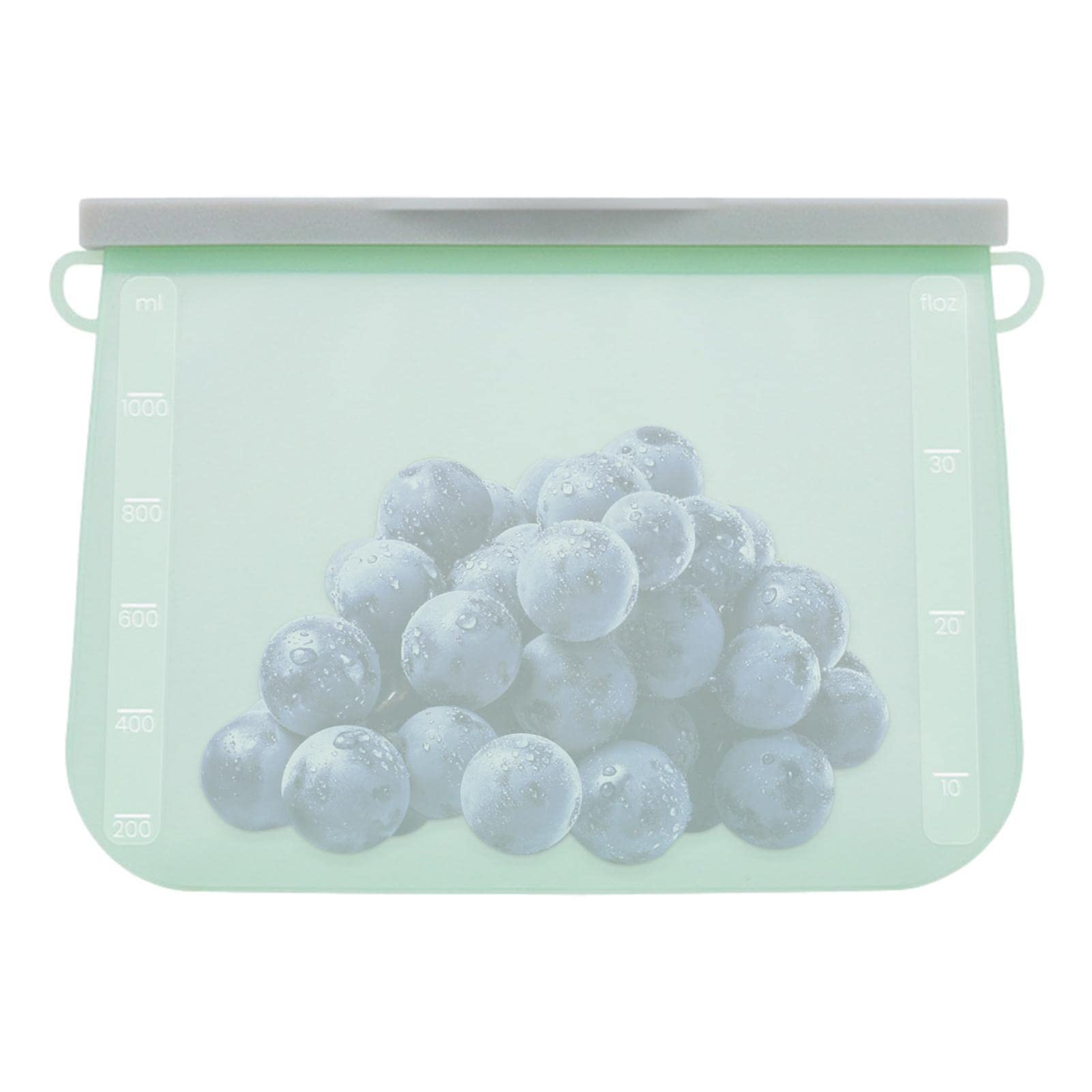 ProLeo 500 ml siliconen zak, herbruikbare voedselzak, herbruikbaar, van siliconen met baggy rek voor groenten, groenten, melk, snacks, vlees (4 verpakkingen