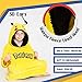 Pokemon Blanket Hoodie for Kids Teens Oversized Fleece Wearable Hoodie Blanket Pikachu Loungewear Gifts for Boys (Yellow/Black Pikachu)