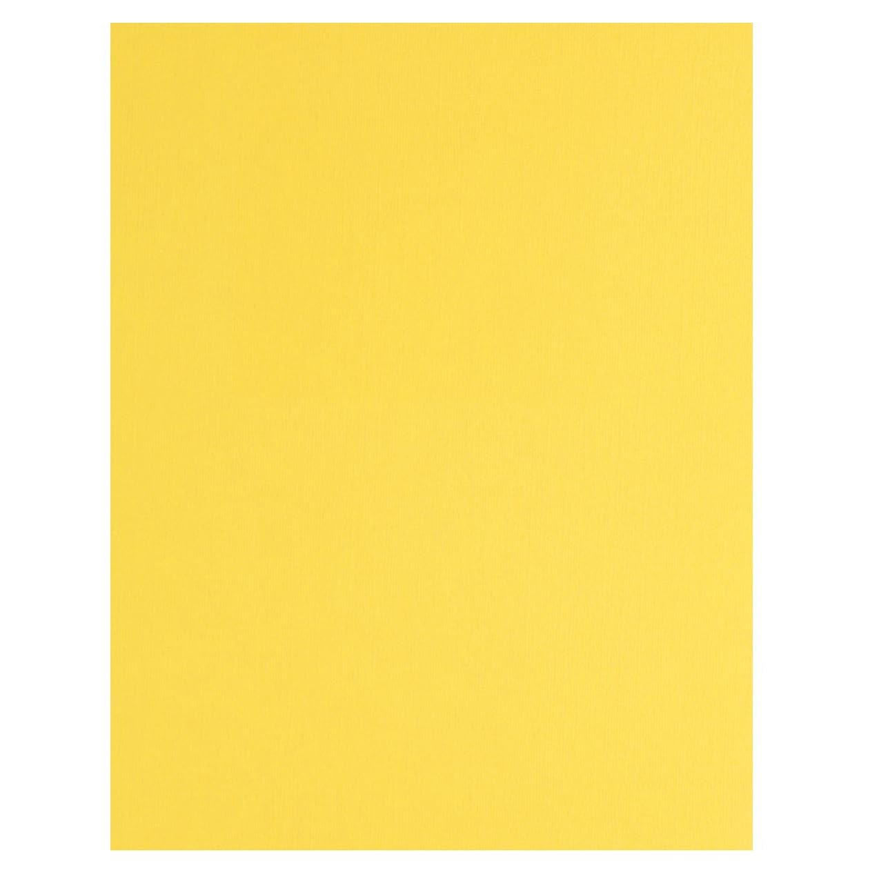 PA Paper Accents Canvas Cardstock 8.5" x 11" Yellow Corn, 80lb colored cardstock paper for card making, scrapbooking, printing, quilling and crafts,
