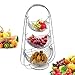 Obstkorb, 3 Stöckige Abnehmbar Obstkörbe Hammock Design Gemüsekorb Dekorativer Küchenkorb für Aufbewahrung Obst und Gemüse