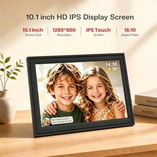 Digital Picture Frame WiFi 10.1 inch Photo auto Rotate Easy to use by TIKVITO - Used condition - Image 2