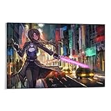 Tlilyy Sword Art Online Imagen En El Lienzo De Pintura 3D De Arte Mural Impresión De Imágenes De Kirigaya Suguha Anime Ayano Keiko Geniales Regalos De Decoración Del Hogar, 08x12inch(20x30cm)