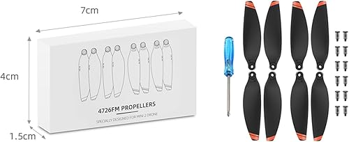 Miniatura 7 de 124 pares de hélices de bajo ruido para DJI Mavic Mini 2Mini SE Drone Hélices ligeras portátiles de peso ligero accesorio de alas de drone (color