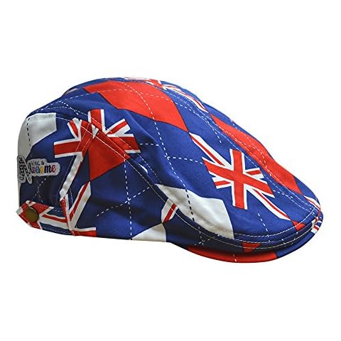 Royal & Awesome Union Jack Golf Flat Cap Cover