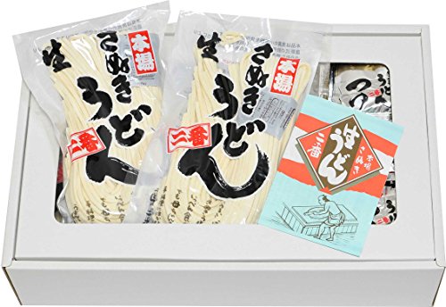 岡坂商店 本場讃岐うどん 「二番」 半生うどんセット20-30食分(300g×10袋・めんつゆ付)(SU-35DX)【お中元・お歳暮・ギフト・お土産に最適・各種熨斗・ギフト包装対応】