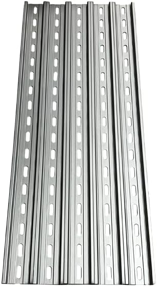International Connector T&G 5 Pieces DIN Rail Slotted Aluminum RoHS 35mm Wide 7.5mm High (17")
