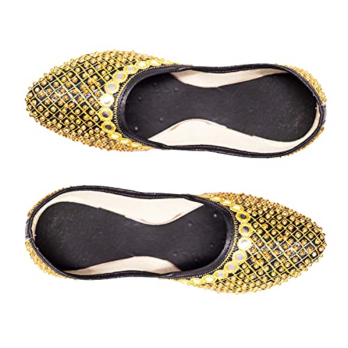 Shiv Gems Ethnic Handmade Embroidered Ladies Mojari/Jutti Slipper mojri