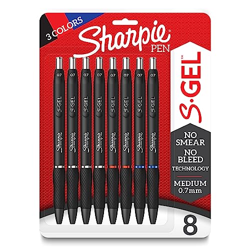 Bolígrafos Sharpie S-Gel Gel 0.7mm Colores Surtidos 8 un miniatura 1