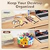 GAMENOTE Rotating Art Supplies Organizer - Lazy Susan Office School Supply for Kids Desk Organization and Storage Homeschool Craft Caddy Classroom Organization (Large) #3