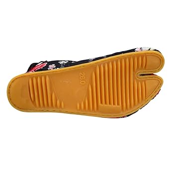 Amazon.co.jp: 義若の和柄地下足袋・金彩唐獅子牡丹と桜吹雪（黒