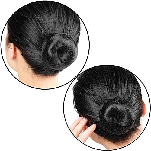 Hair Nets 100 PCS, Smilco 20 Inches Elasticity Invisible Elastic Mesh Wig Nets for Hair Bun Making Ballet Dancer Kitchen Food Serive (100, Black)