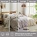 JELLYMONI Cotton Duvet Cover King Size - Light Khaki Comforter Cover with Button 3PCS Breathable Soft Solid Bedding Set 104×90in & 2 Pillowcases (NO Insert)