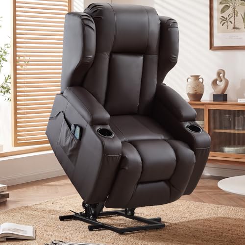 TCGBKAF Elektrischer Sessel mit Aufstehhilfe Senioren, Fernsehsessel...