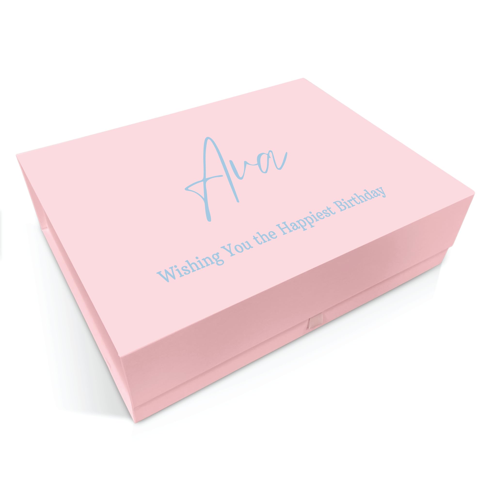 COOKIES AND KOALAS Personalised Gift Box – Custom Full Colour Print – Pink – Extra Large 42x32x12cm – Keepsake Box for Birthdays, Weddings, Anniversaries, Baby Showers & Special Occasions