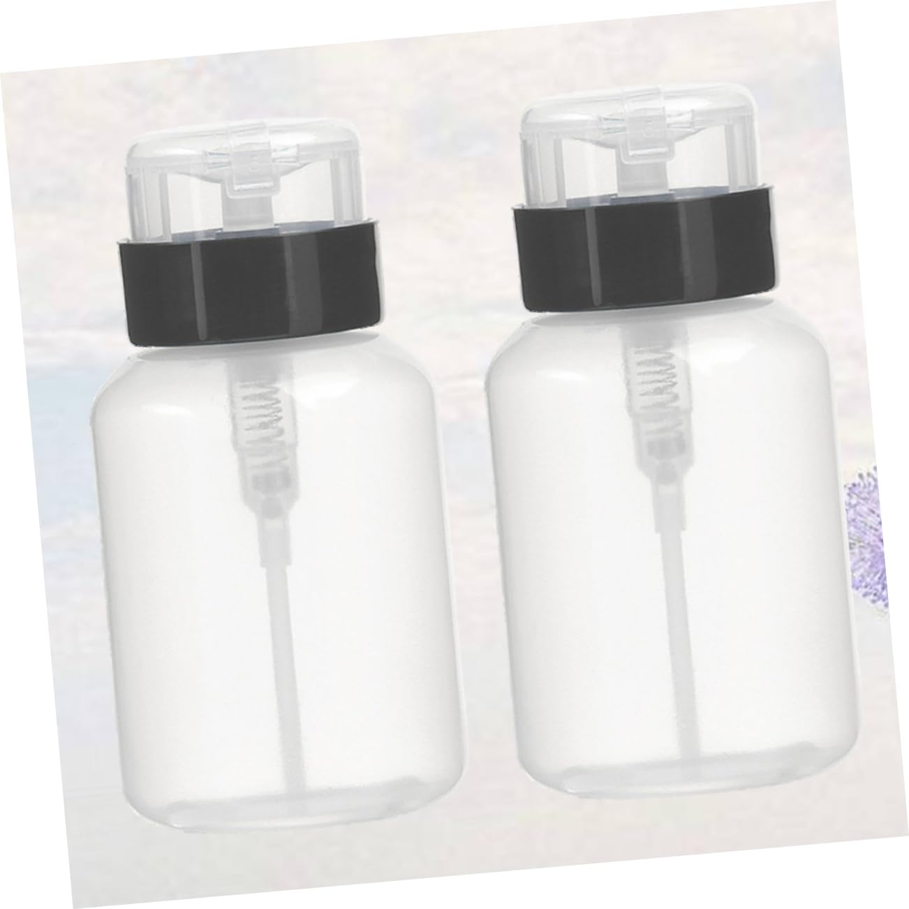 Beatifufu Makeup Remover Pump Dispenser Liquid Storage Bottle Push down Mechanism